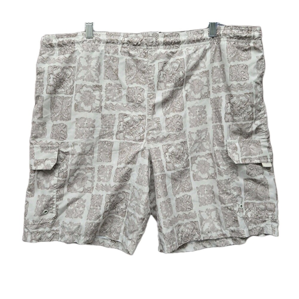 Islander Men’s Cargo Board Shorts Swim Trunks Shorts Size Large